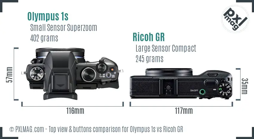 Top View Controls Olympus vs Ricoh