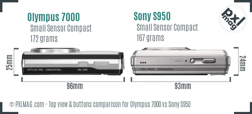 Top view design and control layout comparison