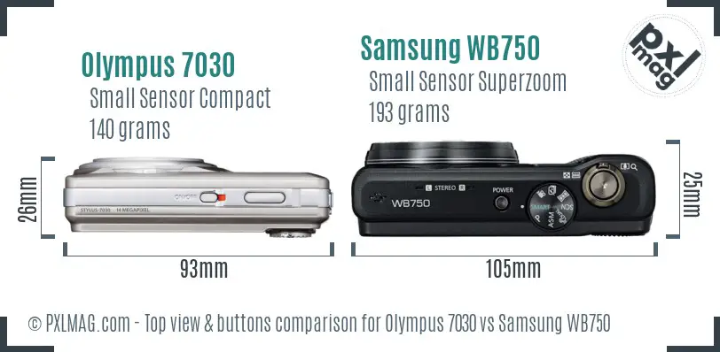 Top view design and control layout comparison