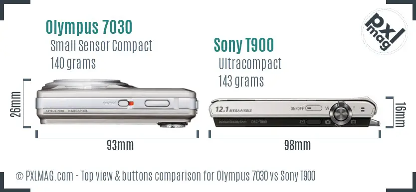 Top view design and control layout comparison