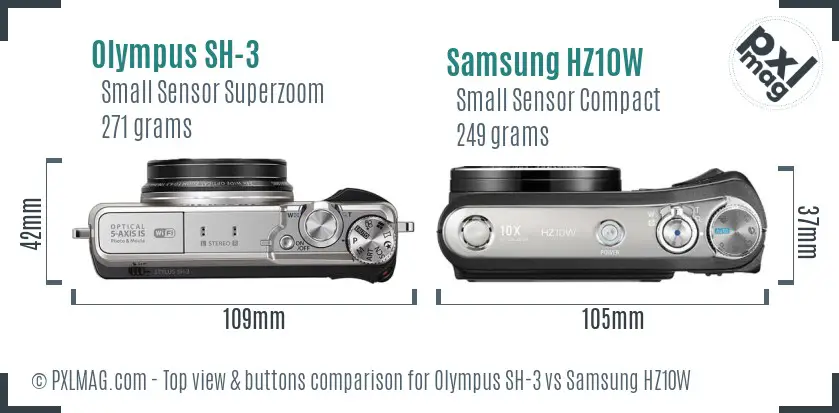 Top view design and control layout comparison
