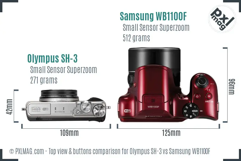 Top view design and control layout comparison