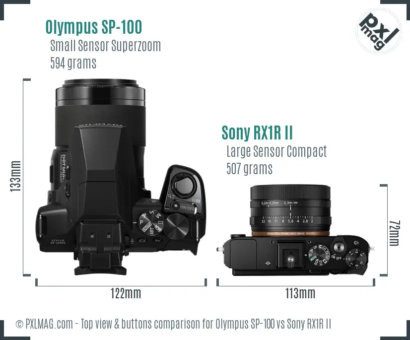 Top view design and control layout comparison