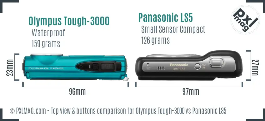 Top view design and control layout comparison