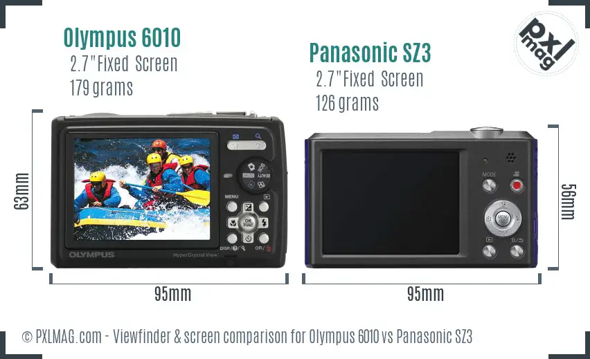Back screen comparison