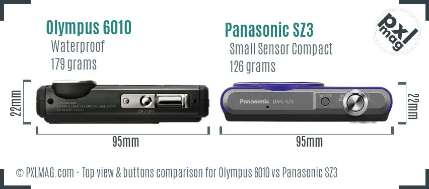 Top view comparison of design and controls