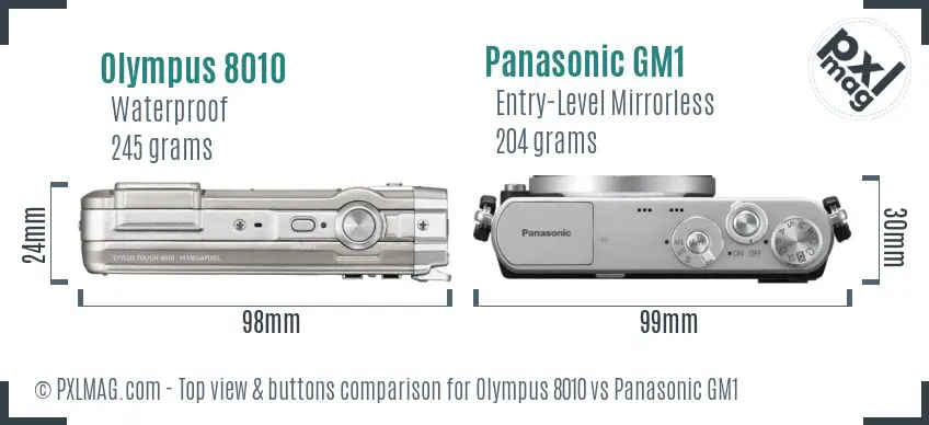 Top view design and control layout comparison