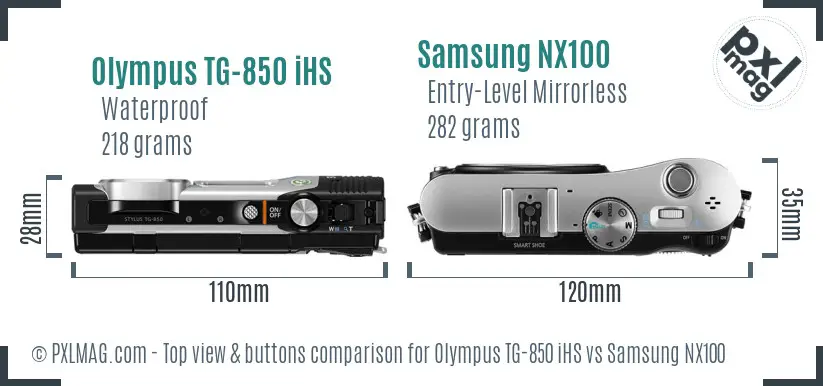 Top view design and control layout comparison