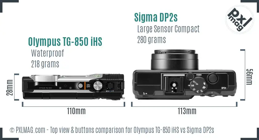 Top view design and control layout comparison