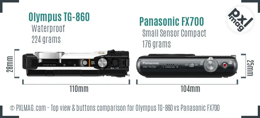 Top view design and control layout comparison