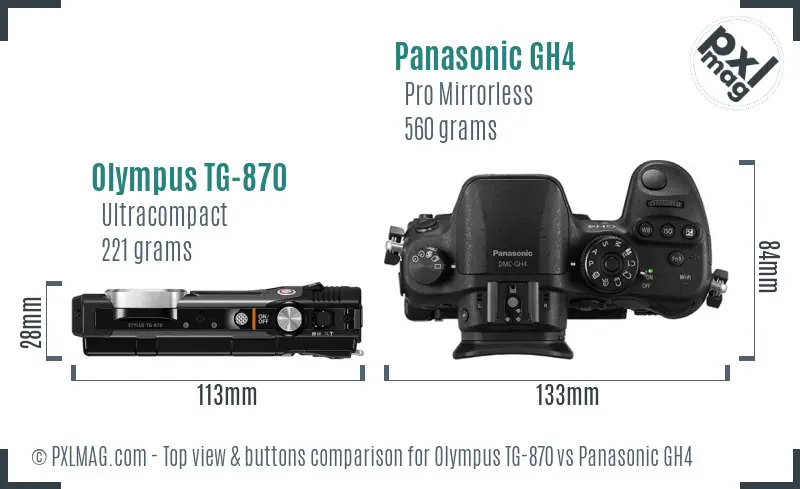 Top view design and control layout comparison