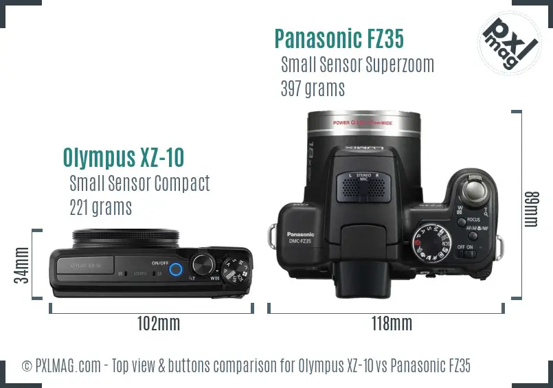 Top view design and control layout comparison