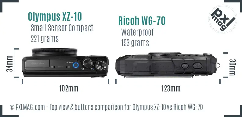 Top view design and control layout comparison