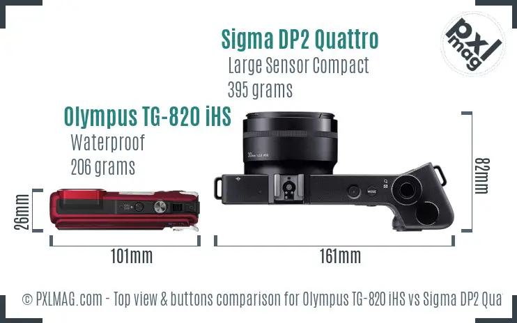 Top view design and control layout comparison