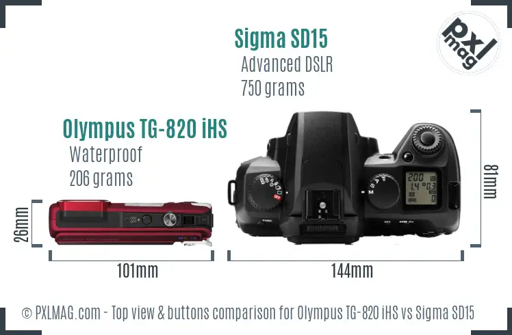 Top view design and control layout comparison