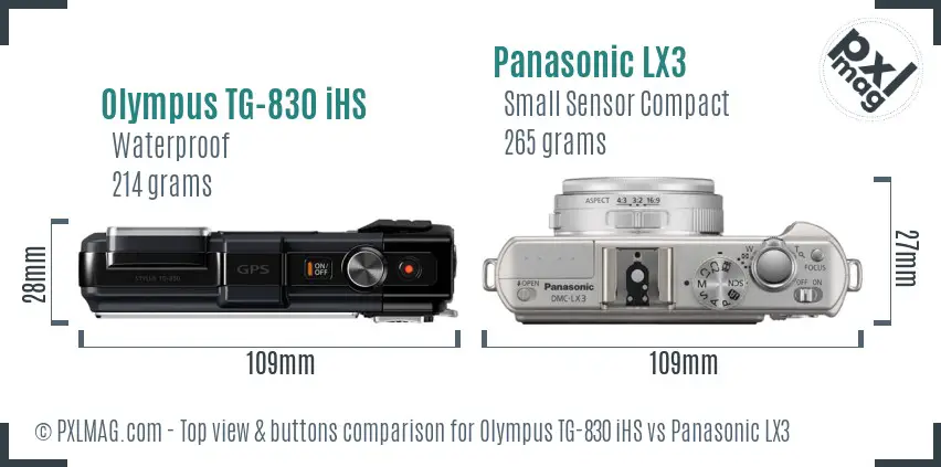 Top view design and control layout comparison