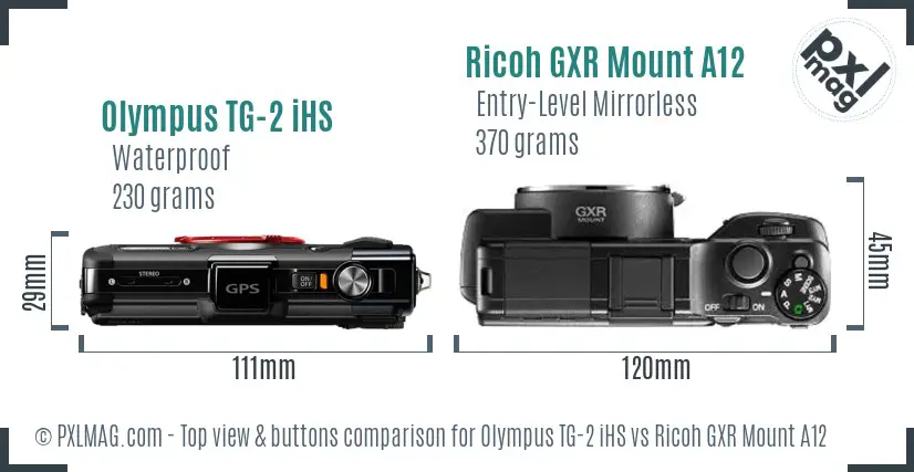 Top view design and control layout comparison