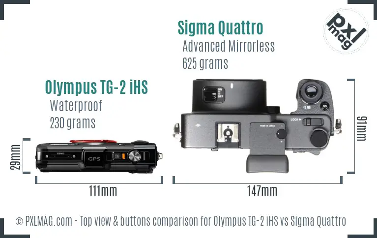 Top view design and control layout comparison