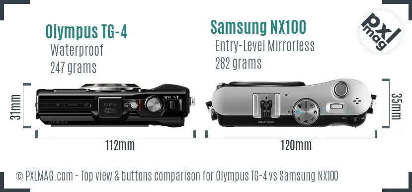 Top view design and control layout comparison
