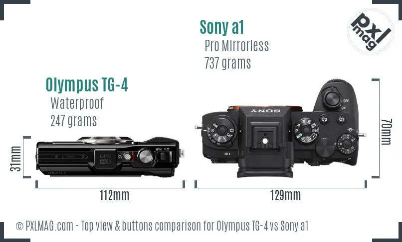 Top view design and control layout comparison