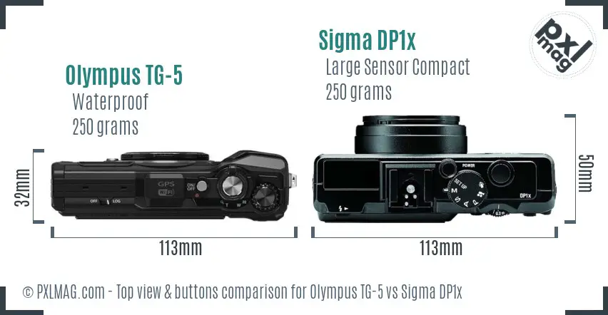 Top view design and control layout comparison