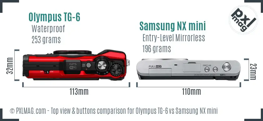 Top view design and control layout comparison