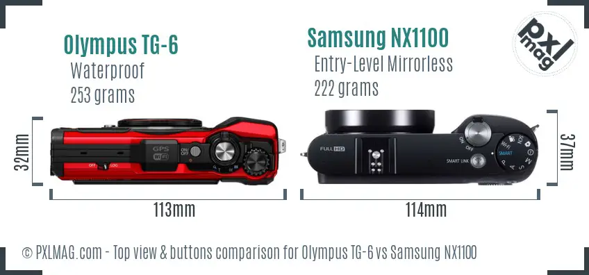 Top view design and control layout comparison