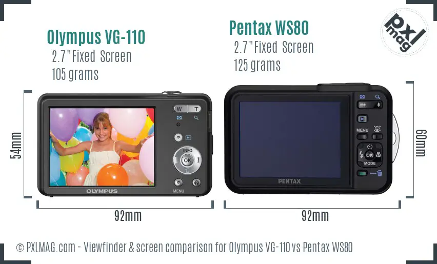 Back screen and interface comparison