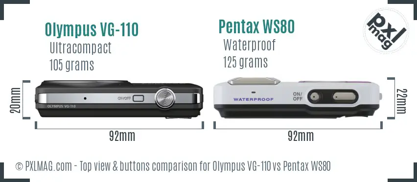 Top view design and control layout comparison