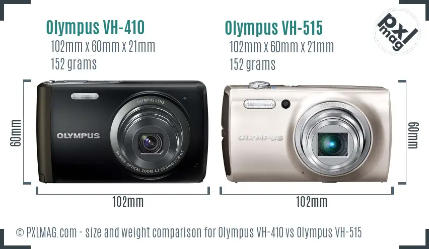 Olympus VH-410 vs Olympus VH-515 size comparison