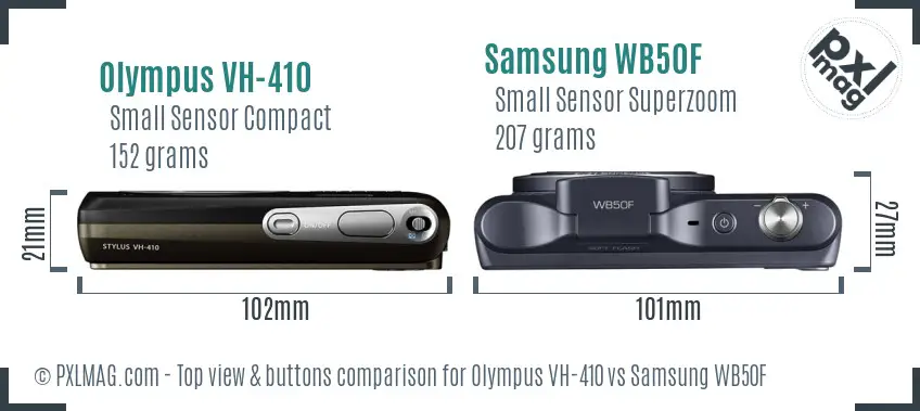 Top view design and control layout comparison