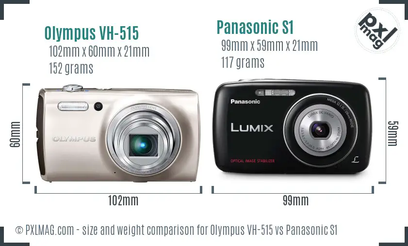 Olympus VH-515 vs Panasonic S1 size comparison