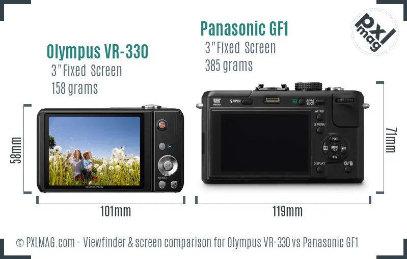 Both cameras feature 3-inch color LCDs, but their designs differ.