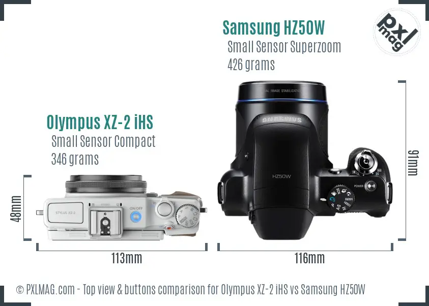 Top view design and control layout comparison