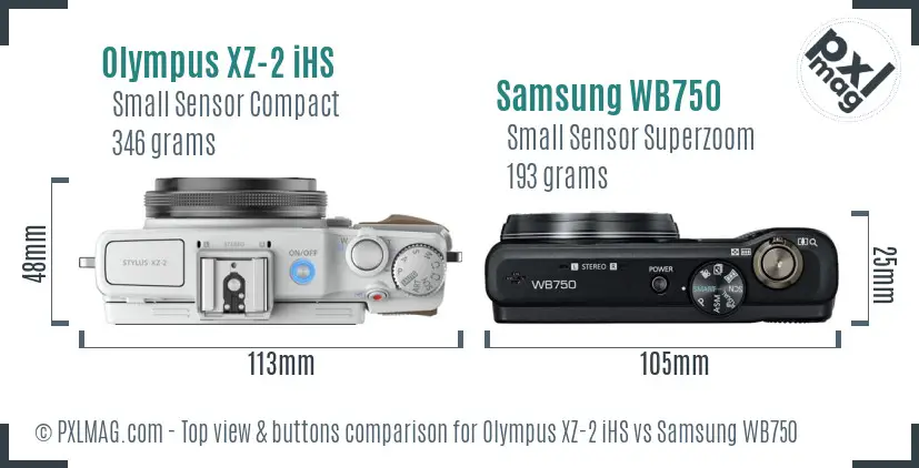 Top view design and control layout comparison