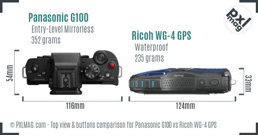 Top view design and control layout comparison