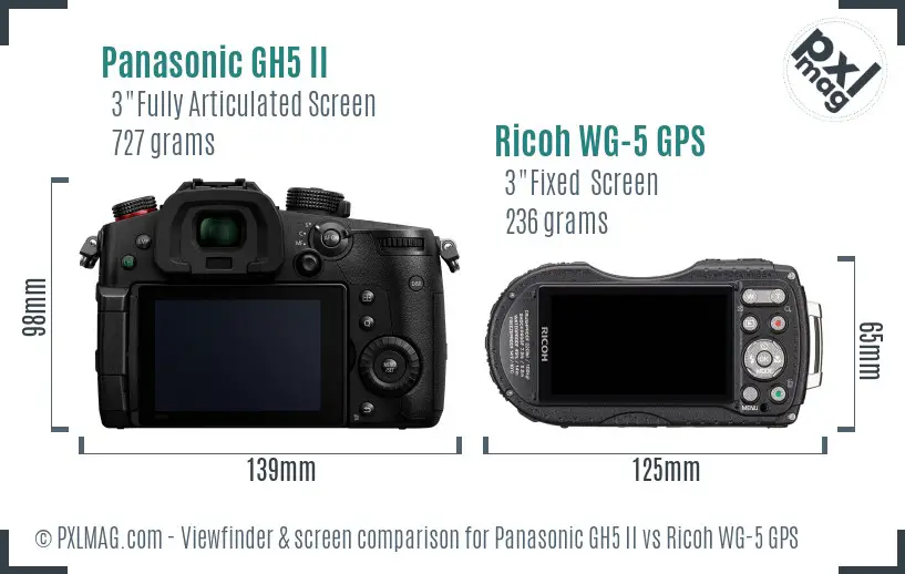 Back screen and interface comparison