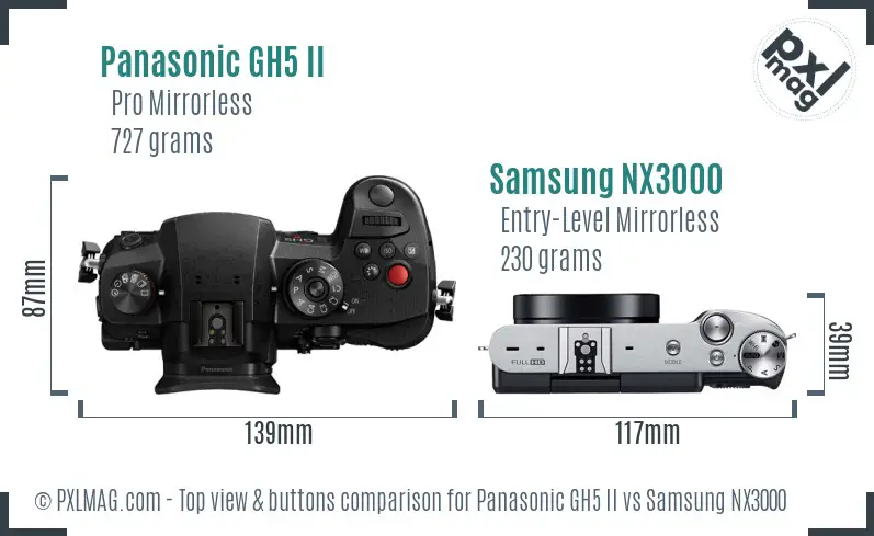 Top view design and control layout comparison