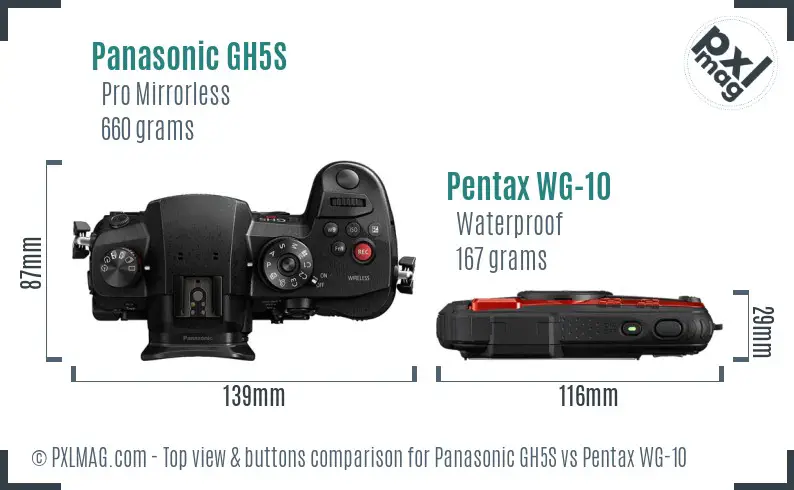 Top view design and control layout comparison