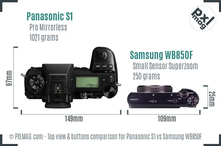 Top view design and control layout comparison