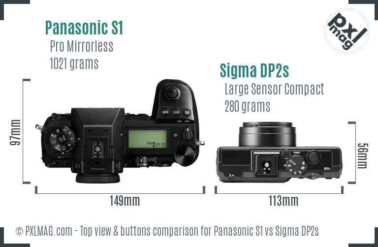 Top view design and control layout comparison