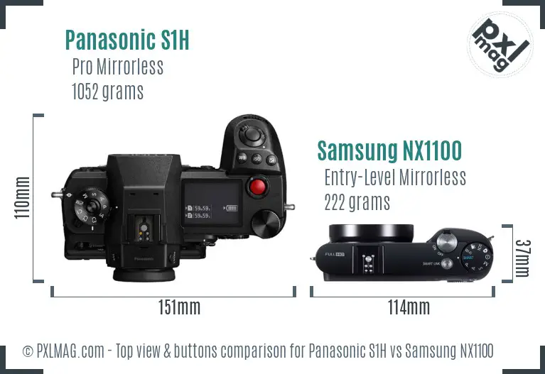 Top view design and control layout comparison