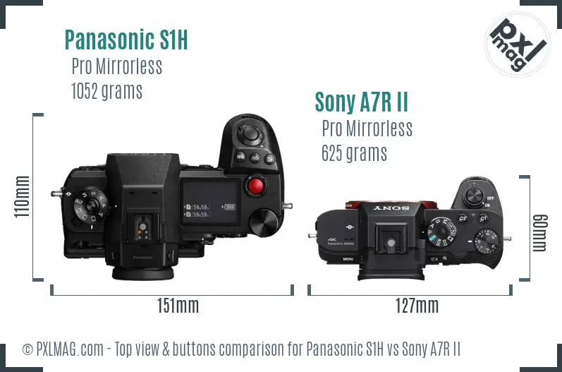 Top view design and control layout comparison