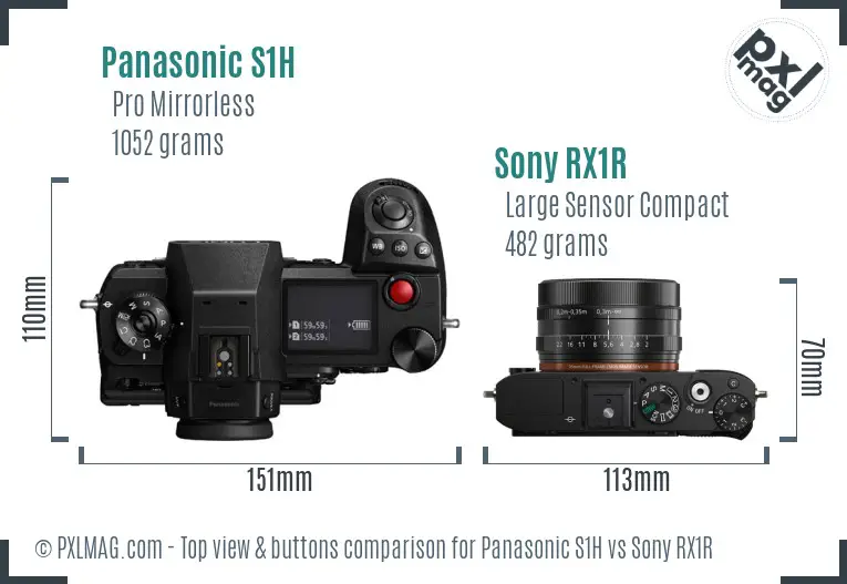 Top view and control layout comparison