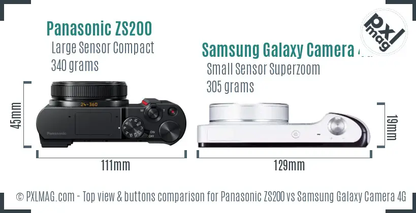 Top view design and control layout comparison