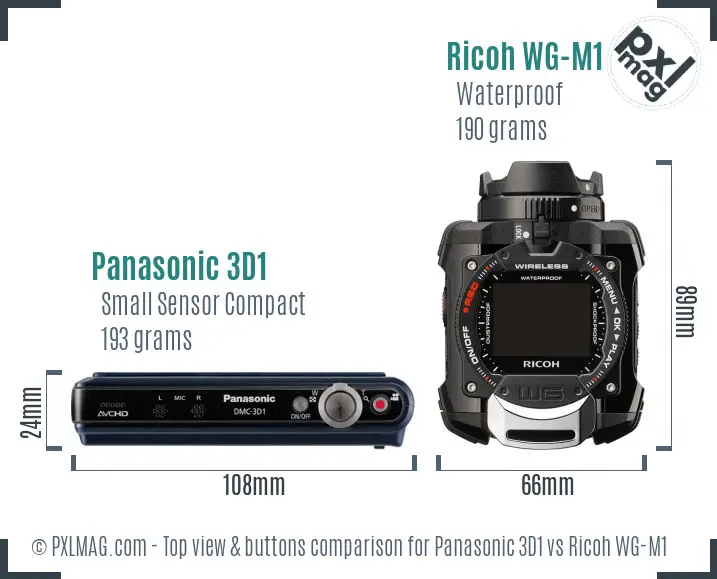 Top view design and control layout comparison