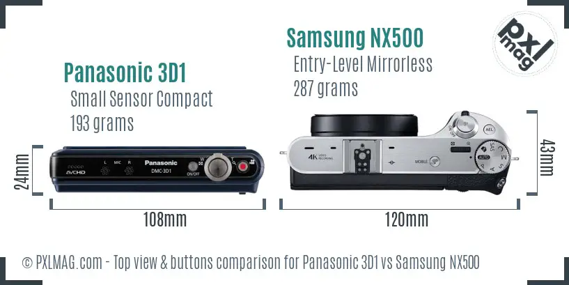 Top view design and control layout comparison