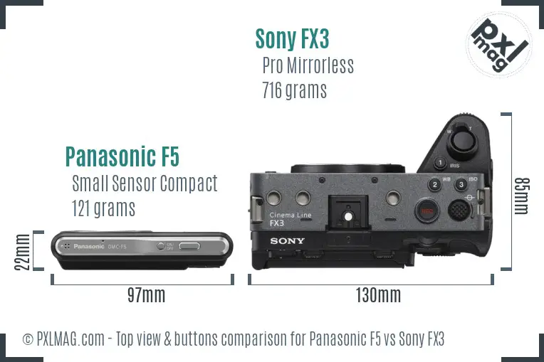 Top view design and control layout comparison