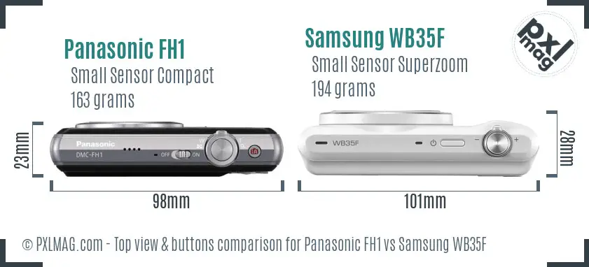 Top view comparison revealing button layouts, dials, and zoom controls