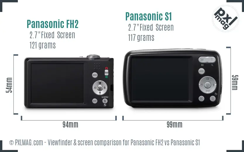 Panasonic FH2 vs Panasonic S1 Screen and Viewfinder comparison